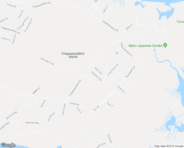 map of restaurants, bars, coffee shops, grocery stores, and more near 6 Sampson Avenue in Edgartown