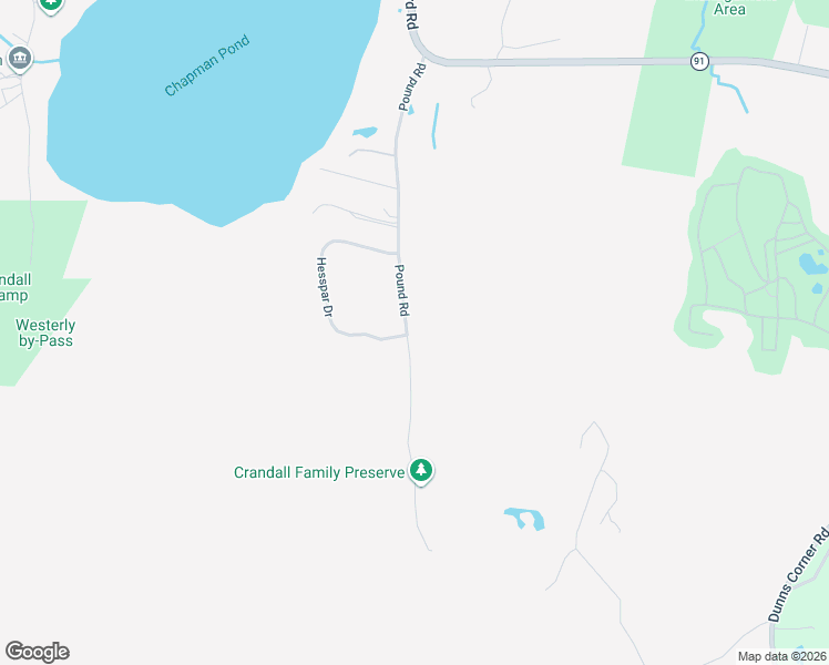 map of restaurants, bars, coffee shops, grocery stores, and more near 38 Pound Road in Westerly