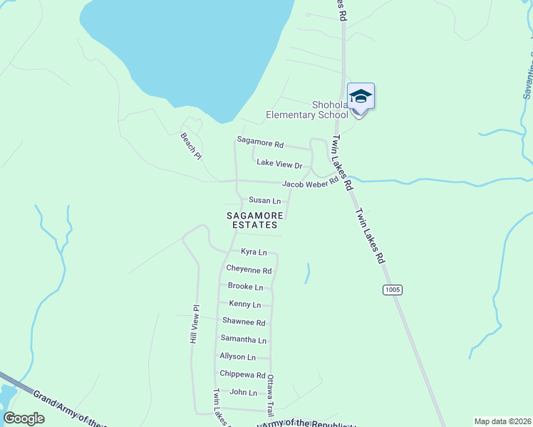map of restaurants, bars, coffee shops, grocery stores, and more near 111 Josephine Lane in Shohola