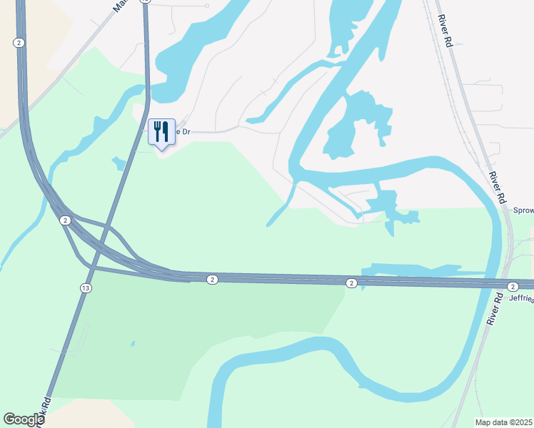 map of restaurants, bars, coffee shops, grocery stores, and more near 302 Wheeler Drive in Huron