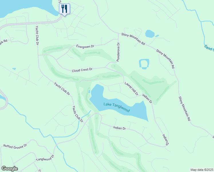 map of restaurants, bars, coffee shops, grocery stores, and more near 210 Laurel Hill Drive in Greentown