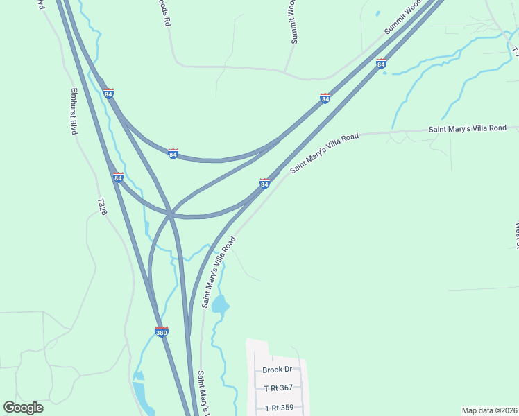 map of restaurants, bars, coffee shops, grocery stores, and more near Saint Mary's Villa Road in Lackawanna County