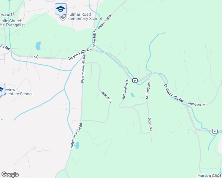 map of restaurants, bars, coffee shops, grocery stores, and more near 72 Eleanor Drive in Mahopac