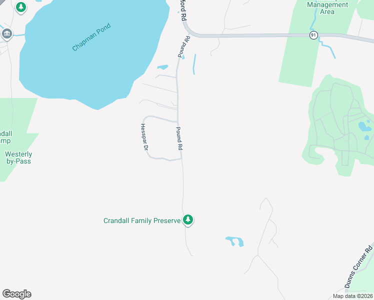 map of restaurants, bars, coffee shops, grocery stores, and more near 38 Pound Road in Westerly