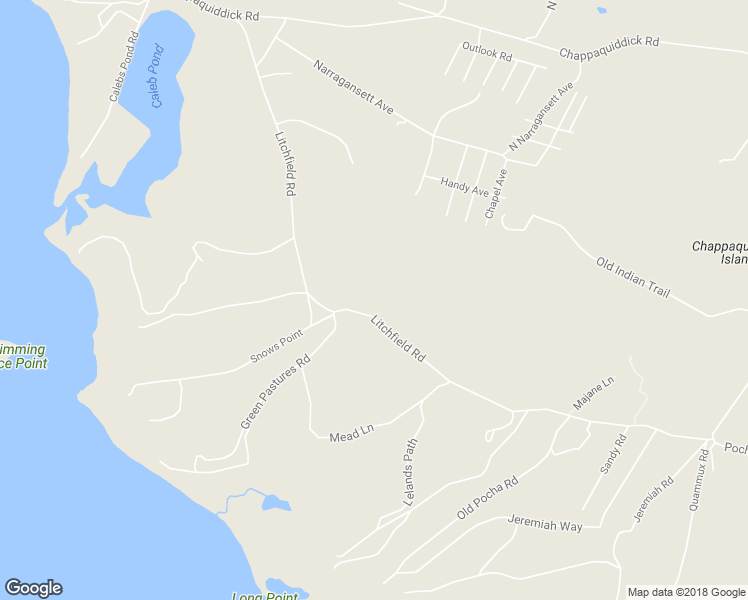 map of restaurants, bars, coffee shops, grocery stores, and more near 81 Litchfield Road in Edgartown