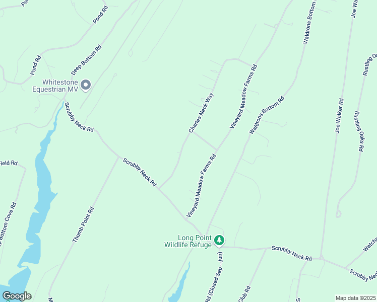 map of restaurants, bars, coffee shops, grocery stores, and more near 170 Charles Neck Way in West Tisbury