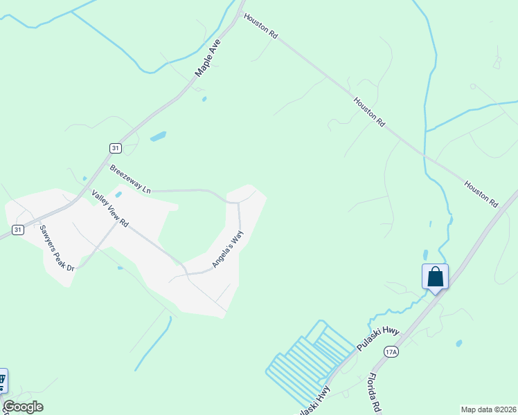 map of restaurants, bars, coffee shops, grocery stores, and more near 26 Breezeway Ln in Goshen