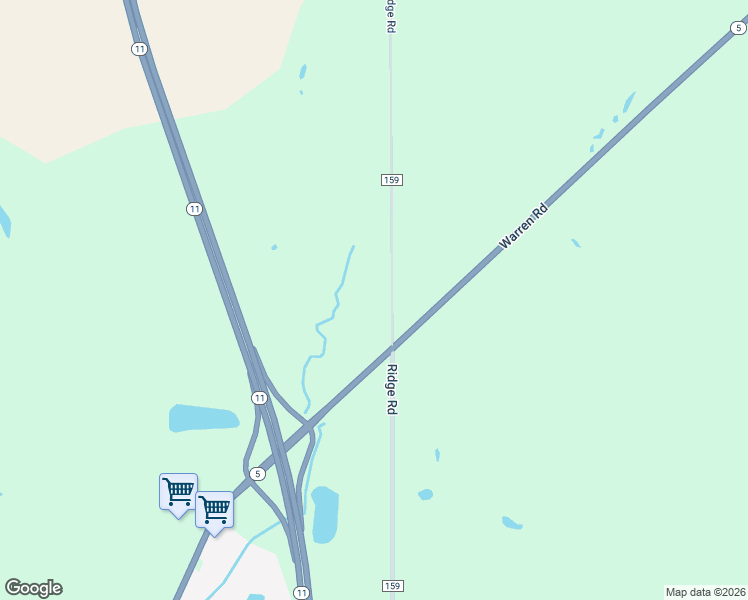 map of restaurants, bars, coffee shops, grocery stores, and more near 5681 Ridge Road in Cortland