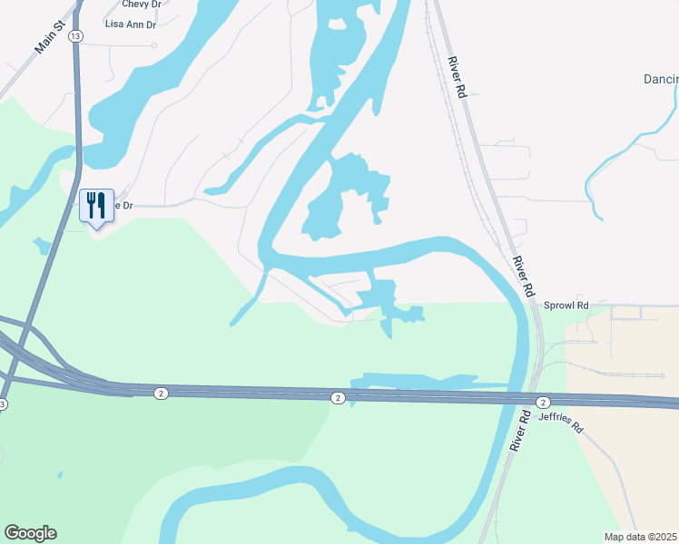 map of restaurants, bars, coffee shops, grocery stores, and more near 111 Geauga Drive in Huron