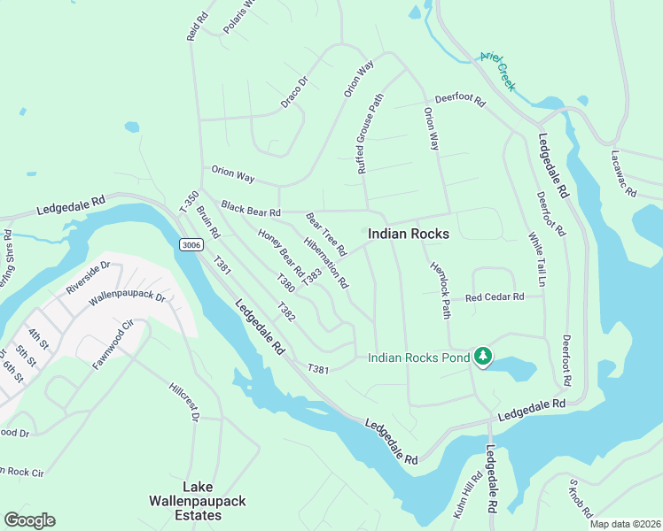 map of restaurants, bars, coffee shops, grocery stores, and more near 1143 Chipmunk Lane in Lake Ariel