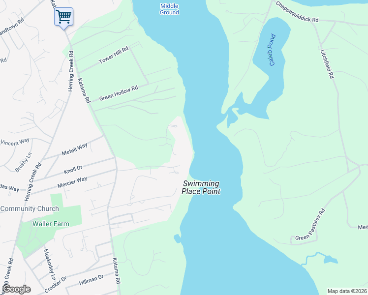 map of restaurants, bars, coffee shops, grocery stores, and more near 60 Witchwood Lane in Edgartown