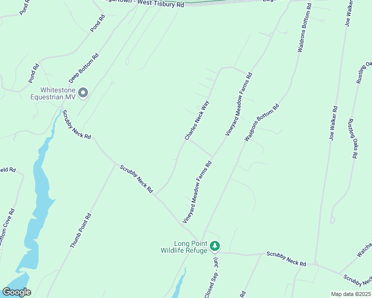 map of restaurants, bars, coffee shops, grocery stores, and more near 170 Charles Neck Way in West Tisbury