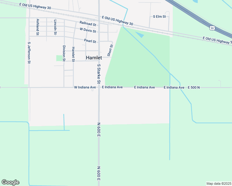 map of restaurants, bars, coffee shops, grocery stores, and more near 200 East Indiana Avenue in Hamlet