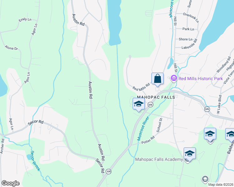map of restaurants, bars, coffee shops, grocery stores, and more near 42 Deer Trail Drive in Mahopac