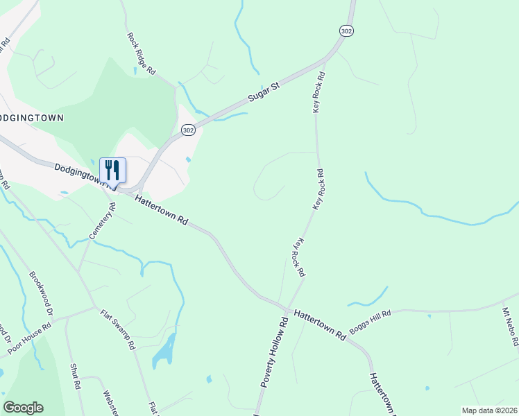 map of restaurants, bars, coffee shops, grocery stores, and more near 20 North Branch Road in Newtown