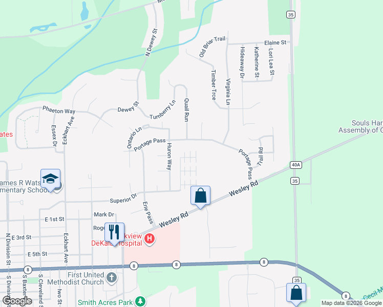 map of restaurants, bars, coffee shops, grocery stores, and more near 918 Martz Drive in Auburn