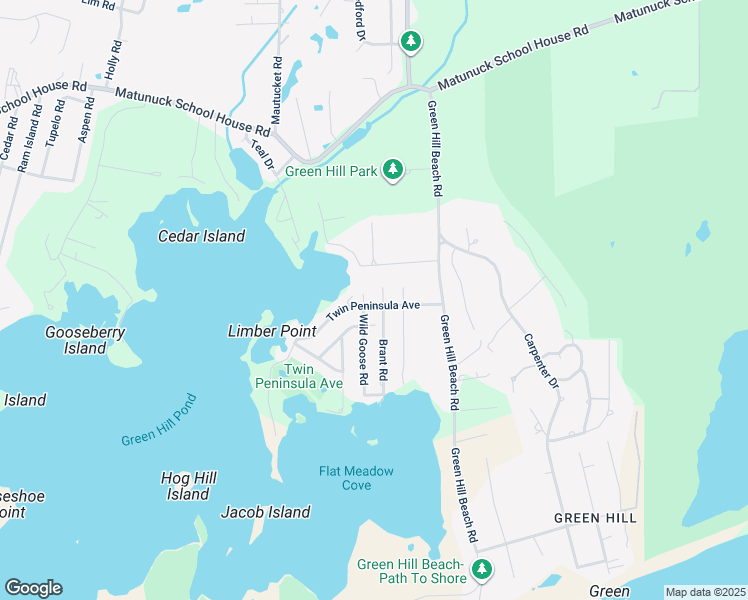 map of restaurants, bars, coffee shops, grocery stores, and more near 46 Twin Peninsula Avenue in South Kingstown