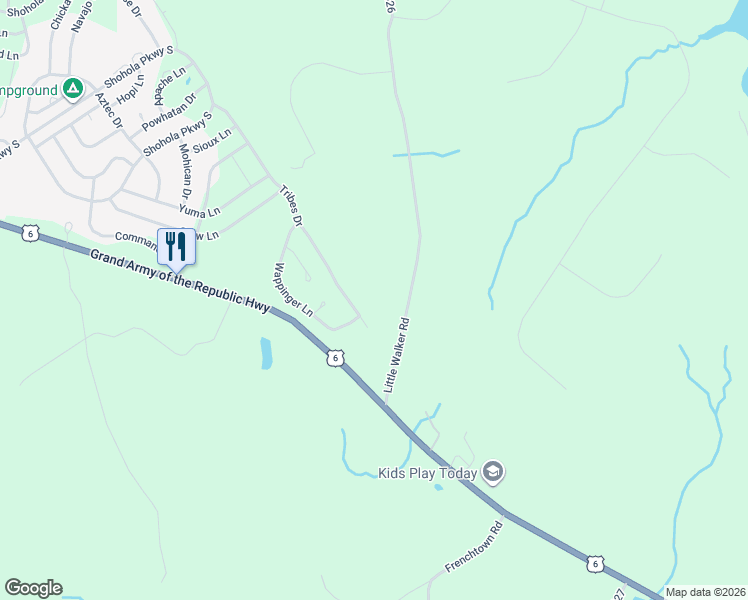 map of restaurants, bars, coffee shops, grocery stores, and more near Tribes Dr in Pike
