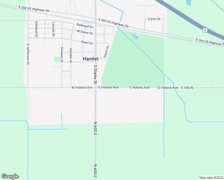 map of restaurants, bars, coffee shops, grocery stores, and more near 200 East Indiana Avenue in Hamlet