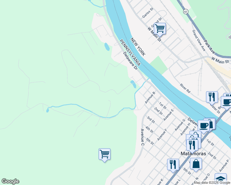 130 Pond Drive, Matamoras PA - Walk Score