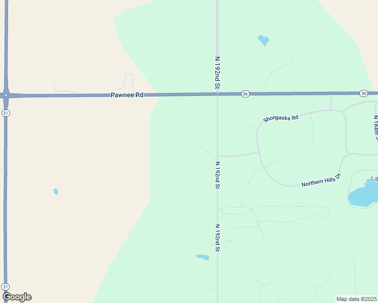 map of restaurants, bars, coffee shops, grocery stores, and more near 12808 North 192nd Street in Bennington