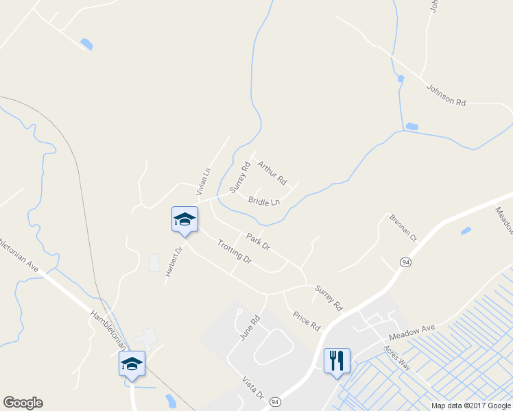 map of restaurants, bars, coffee shops, grocery stores, and more near 8 Bridle Lane in Chester