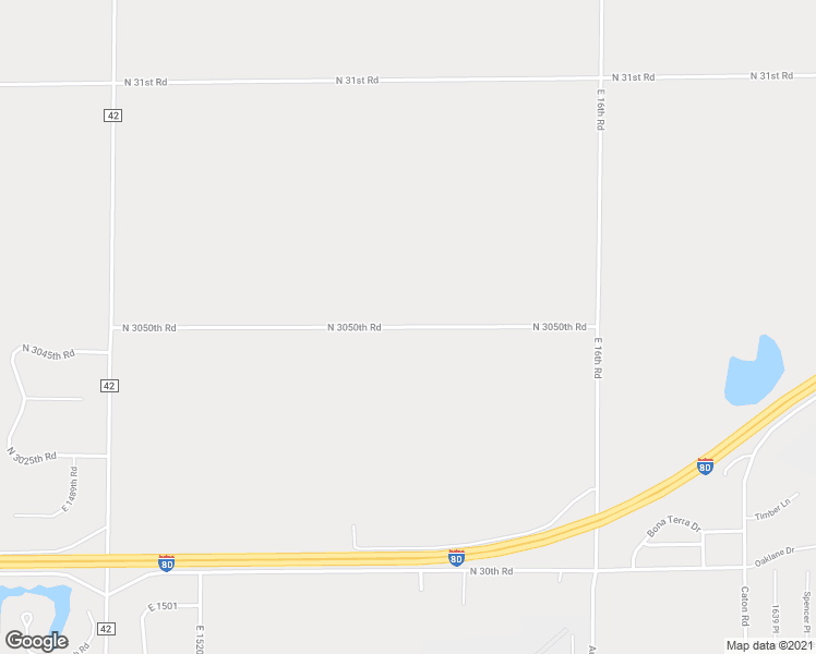 map of restaurants, bars, coffee shops, grocery stores, and more near 1538 North 3050th Road in Ottawa