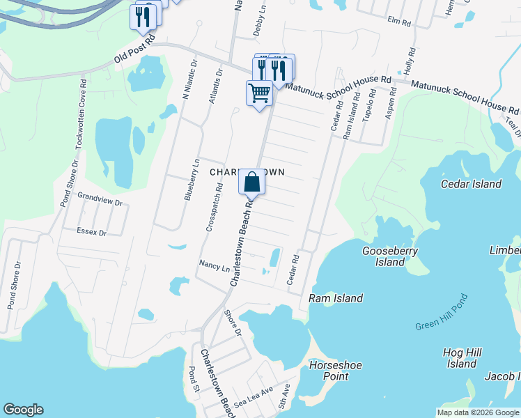 map of restaurants, bars, coffee shops, grocery stores, and more near 11 Edgeware Street in Charlestown