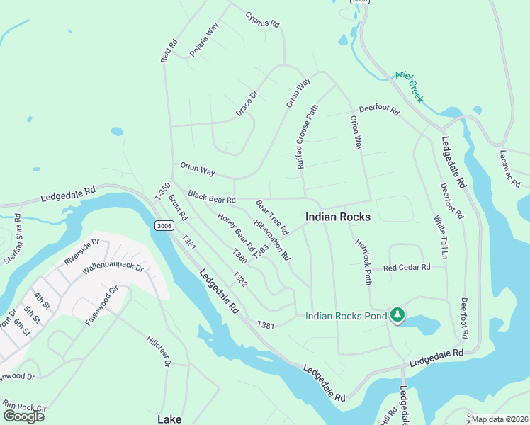 map of restaurants, bars, coffee shops, grocery stores, and more near 1141-1151 Bear Tree Rd in Wayne