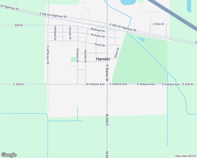 map of restaurants, bars, coffee shops, grocery stores, and more near 406 South Starke Street in Hamlet