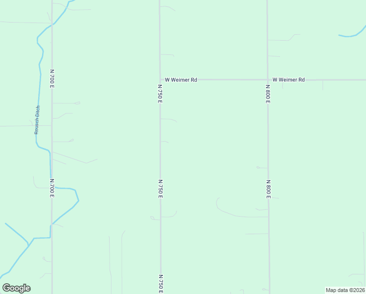 map of restaurants, bars, coffee shops, grocery stores, and more near 1630 North 750 East in Avilla