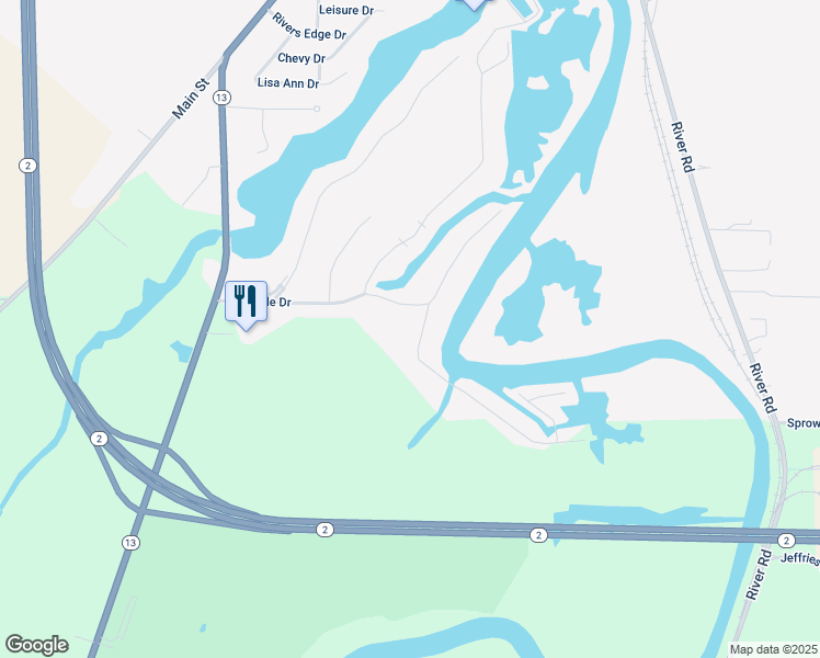 map of restaurants, bars, coffee shops, grocery stores, and more near 1237 Wheeler Drive in Huron