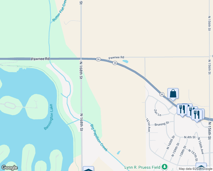 map of restaurants, bars, coffee shops, grocery stores, and more near in Bennington