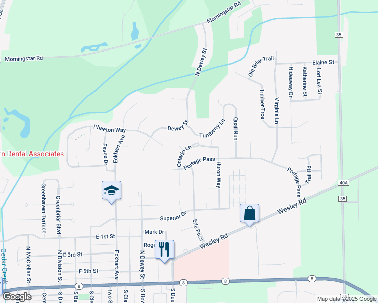 map of restaurants, bars, coffee shops, grocery stores, and more near 908 Ontario Lane in Auburn