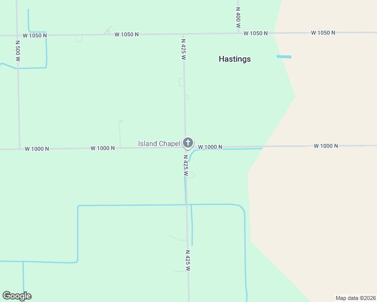 map of restaurants, bars, coffee shops, grocery stores, and more near 9992 North 425 West in Milford