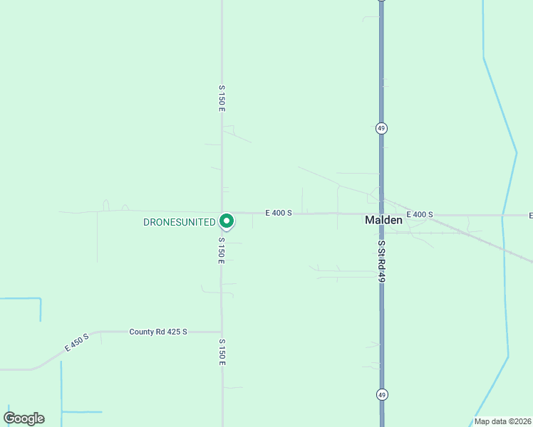 map of restaurants, bars, coffee shops, grocery stores, and more near 144-170 East 400 South in Valparaiso
