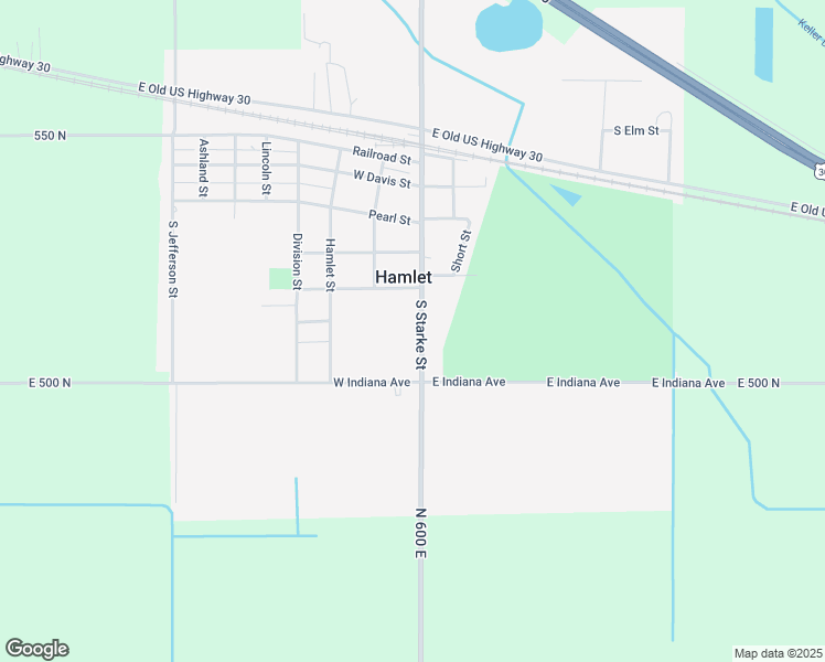 map of restaurants, bars, coffee shops, grocery stores, and more near 406 South Starke Street in Hamlet