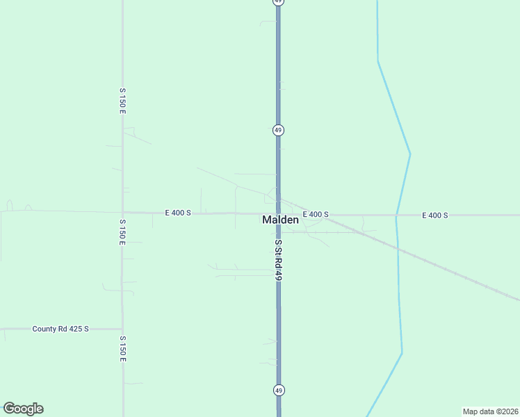 map of restaurants, bars, coffee shops, grocery stores, and more near 190-192 East 400 South in Valparaiso
