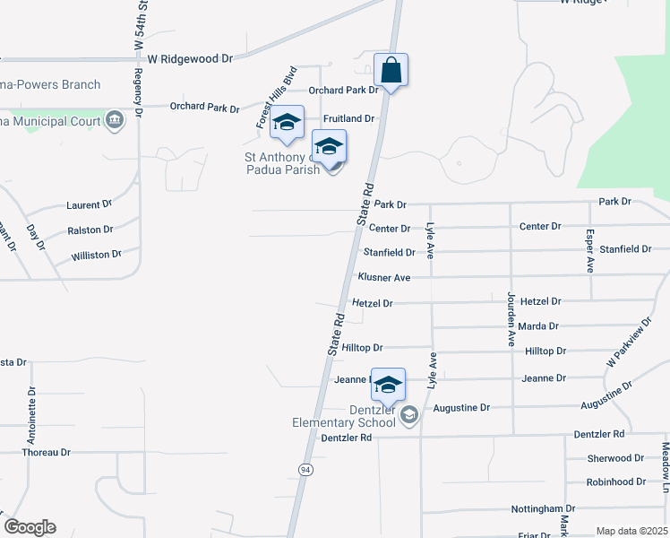 map of restaurants, bars, coffee shops, grocery stores, and more near 6900 State Road in Cleveland