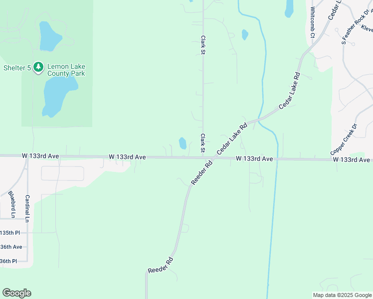 map of restaurants, bars, coffee shops, grocery stores, and more near 5118 West 133rd Avenue in Crown Point