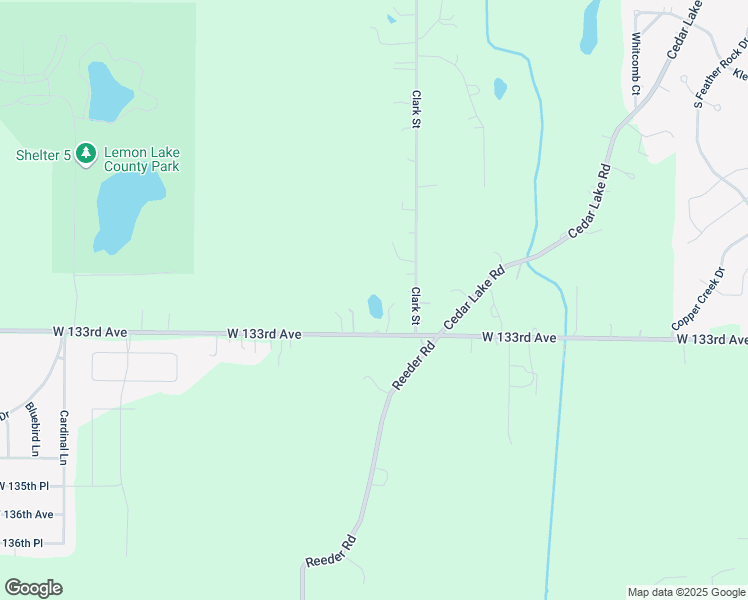 map of restaurants, bars, coffee shops, grocery stores, and more near 5118 West 133rd Avenue in Crown Point