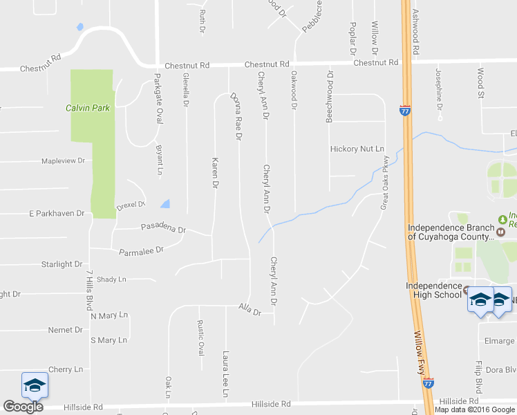 map of restaurants, bars, coffee shops, grocery stores, and more near 6686 Cheryl Ann Drive in Independence