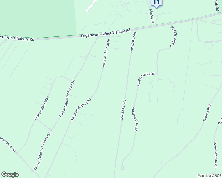 map of restaurants, bars, coffee shops, grocery stores, and more near 59-73 Waldron Bottom Rd in West Tisbury