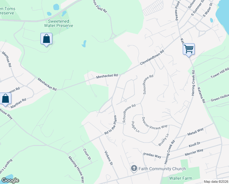 map of restaurants, bars, coffee shops, grocery stores, and more near 9 Road to the Plains in Edgartown