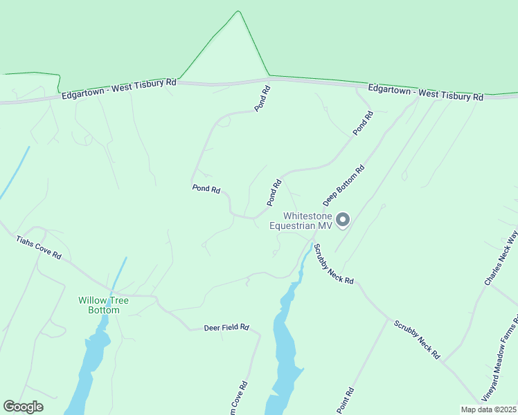 map of restaurants, bars, coffee shops, grocery stores, and more near 125 Pond Road in West Tisbury
