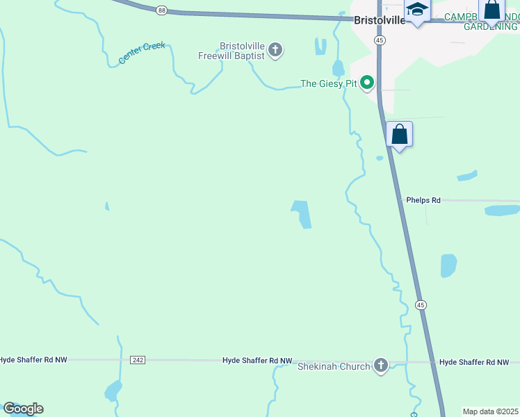 map of restaurants, bars, coffee shops, grocery stores, and more near in Bristolville