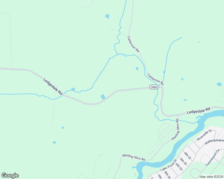 map of restaurants, bars, coffee shops, grocery stores, and more near 439 Ledgedale Road in Wayne County