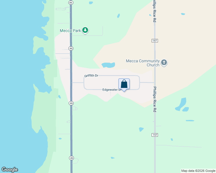 map of restaurants, bars, coffee shops, grocery stores, and more near 2460 Edgewater Drive in Cortland