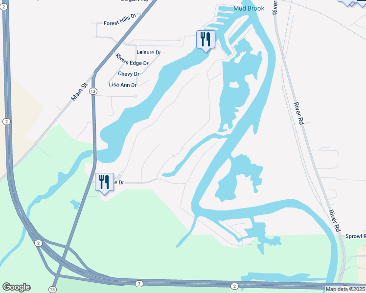 map of restaurants, bars, coffee shops, grocery stores, and more near 1232 Laguna Drive in Huron