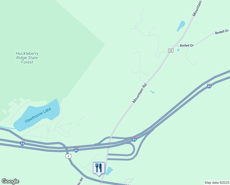 map of restaurants, bars, coffee shops, grocery stores, and more near 783 Mountain Road in Port Jervis